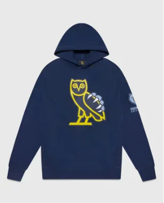 Hoenix Suns OVO Drak Blue Hoodie