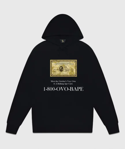 OVO X BAPE Card Hoodie