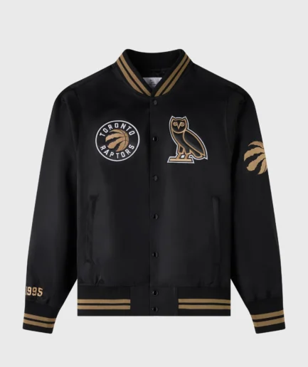 NBA Toronto Raptors Satin Varsity Jacket