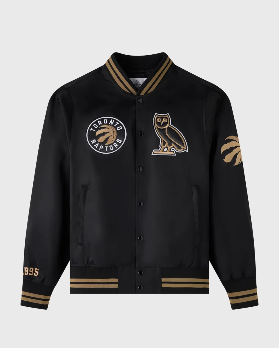 NBA Toronto Raptors Satin Varsity Jacket