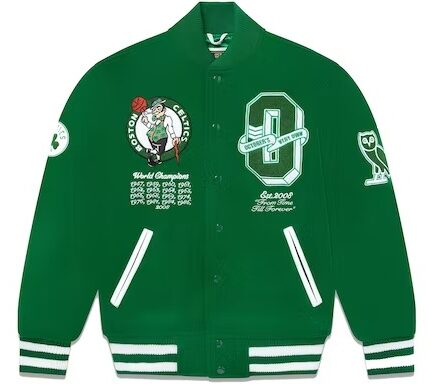 OVO x NBA Celtics Varsity Green Jacket