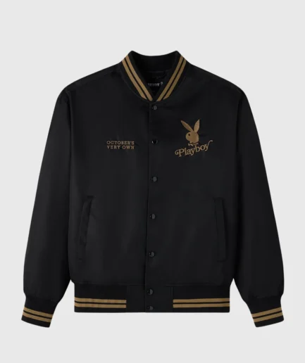 PLAYBOY SATIN VARSITY JACKET