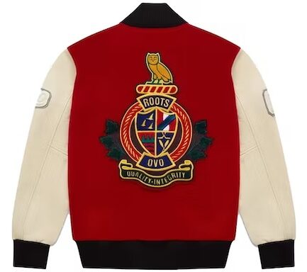 OVO Roots Varsity Jacket Red