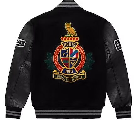 OVO Roots Varsity Beautiful Black Jacket