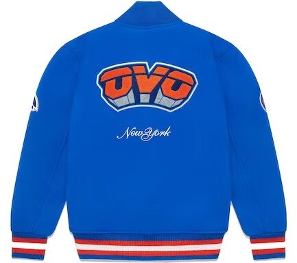 OVO x NBA Knicks Varsity Blue Jacket